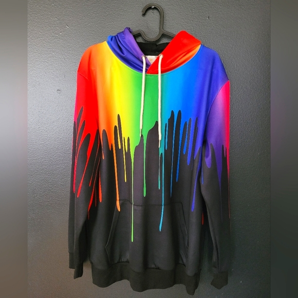 Multicolored hooded sweater - Picture 1 of 3